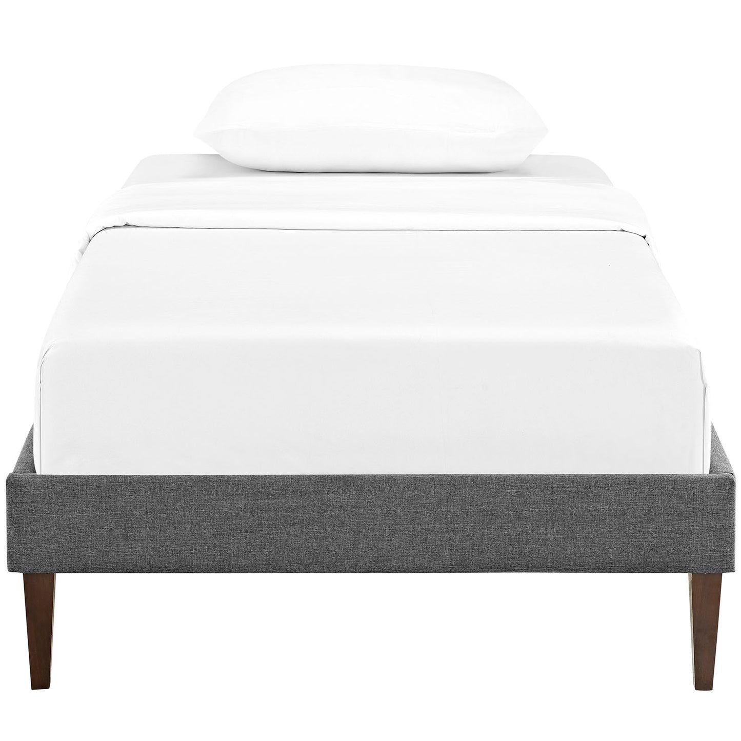 Modway Sharon Fabric Twin Bed Frame with Squared Tapered Legs