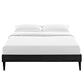 Modway Sharon Vinyl Full Bed Frame with Squared Tapered Legs