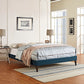 Modway Sharon Fabric Full Bed Frame with Squared Tapered Legs