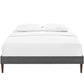 Modway Sharon Fabric King Bed Frame with Squared Tapered Legs