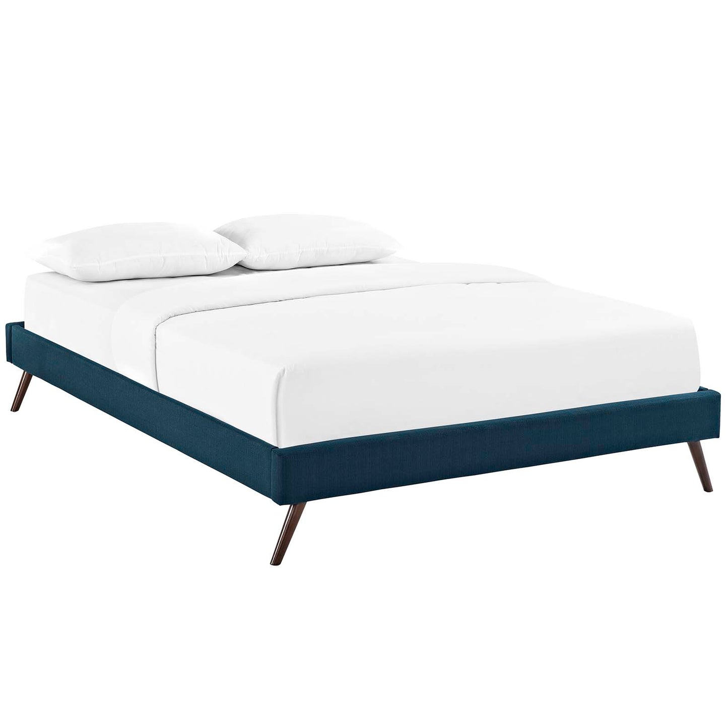 Modway Helen Fabric Full Bed Frame with Round Splayed Legs