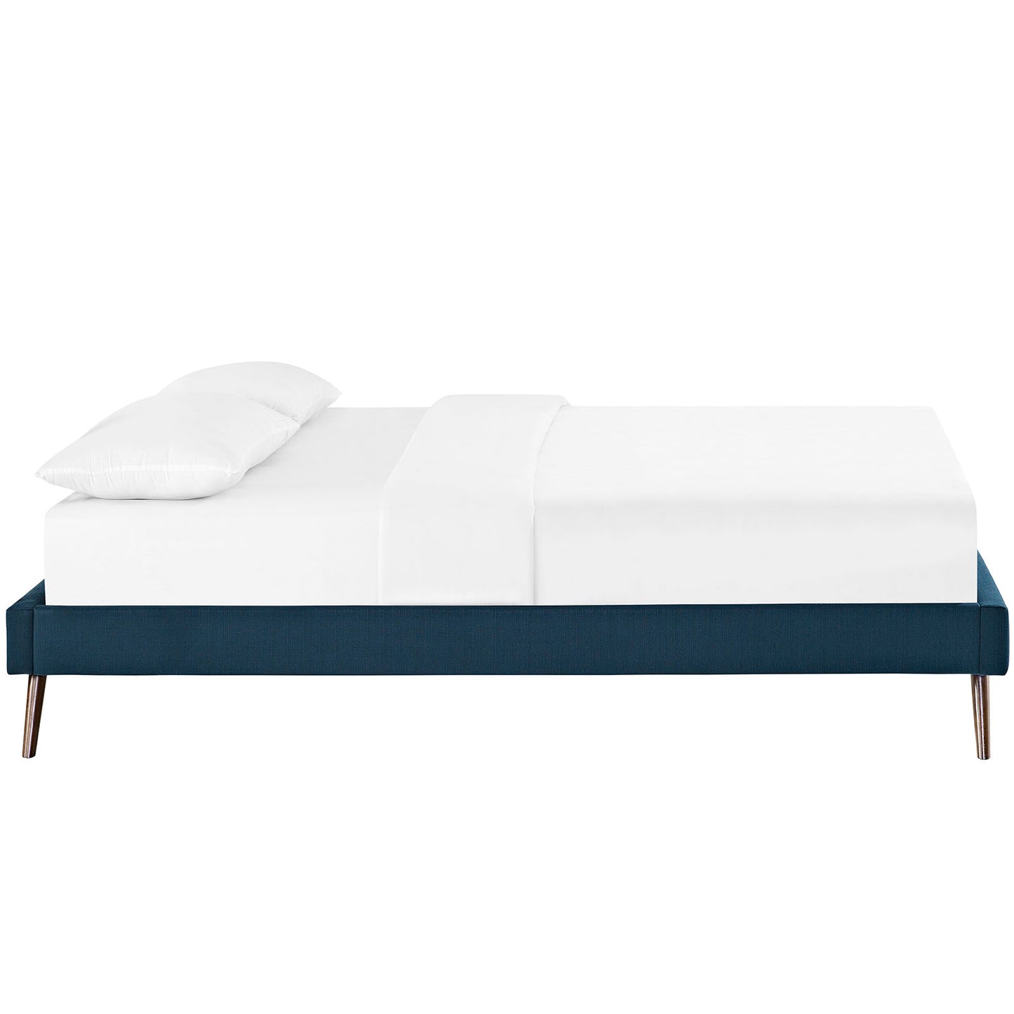 Modway Helen Fabric Full Bed Frame with Round Splayed Legs