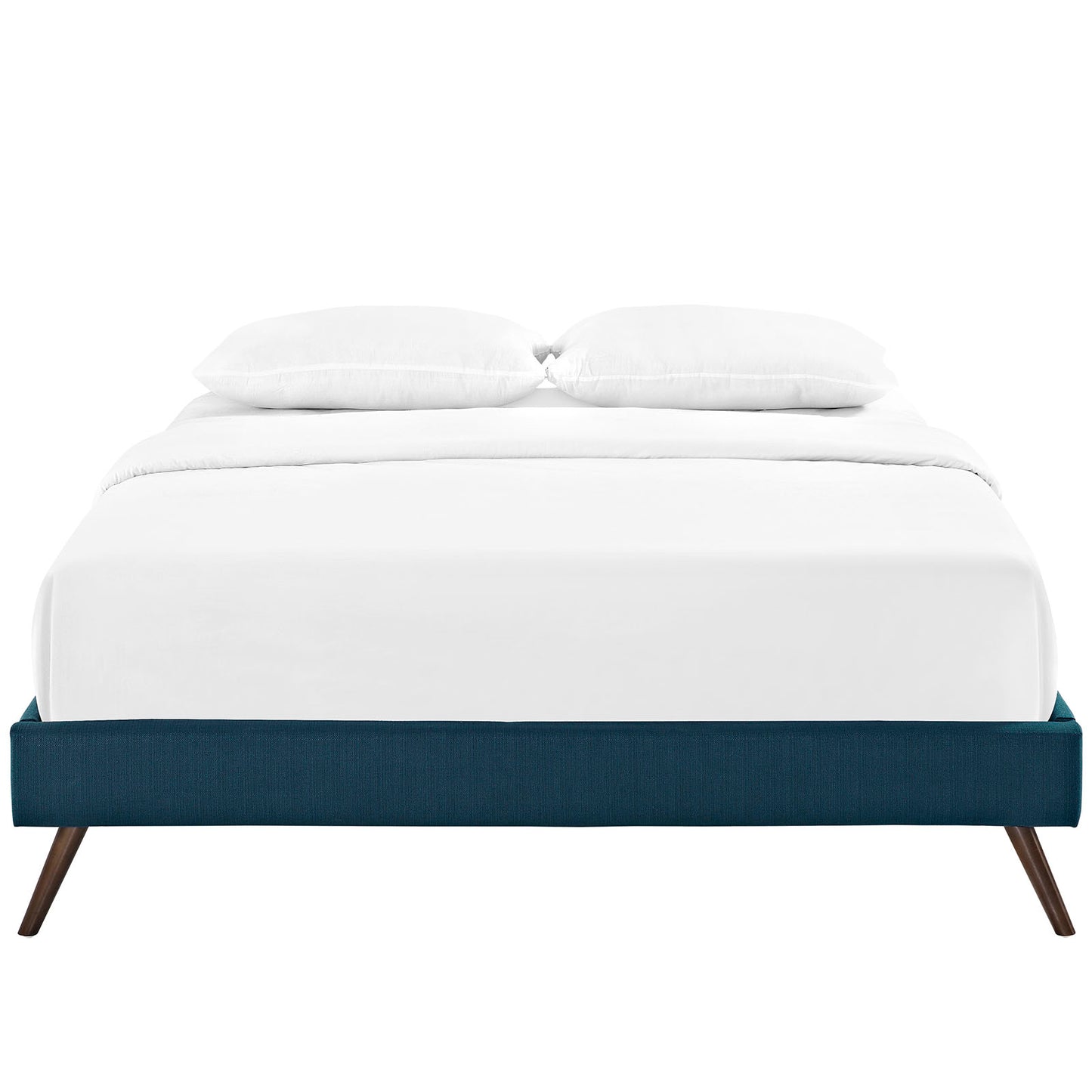 Modway Helen Fabric Full Bed Frame with Round Splayed Legs