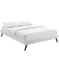 Modway Helen Vinyl Queen Bed Frame with Round Splayed Legs