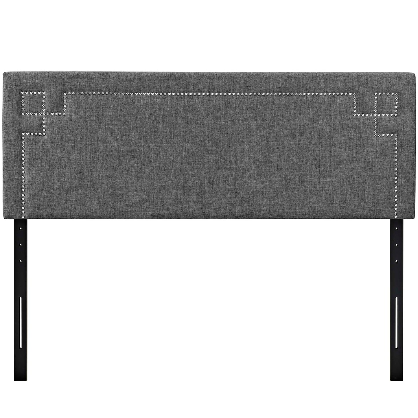 Modway Helen Fabric Queen Bed Frame with Round Splayed Legs