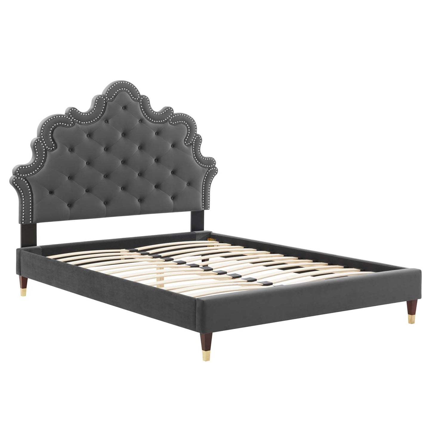 Sasha Button-Tufted Performance Velvet Queen Bed By Modway - MOD-6822 | Beds | Modishstore - 42