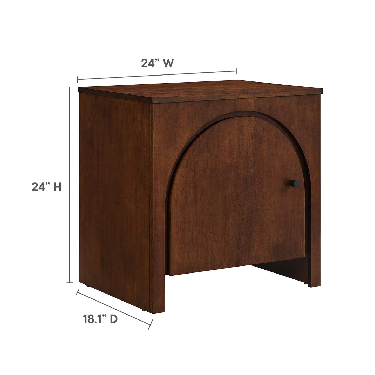 Appia Arched Door Nightstand By Modway - MOD-7109 | Nightstands | Modishstore - 6