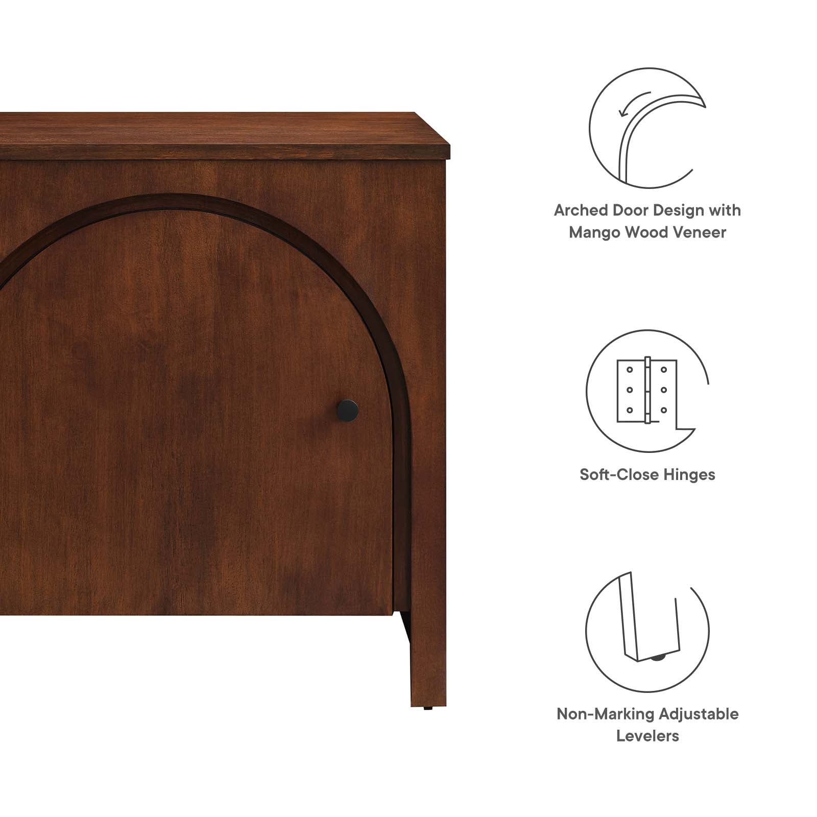 Appia Arched Door Nightstand By Modway - MOD-7109 | Nightstands | Modishstore - 7