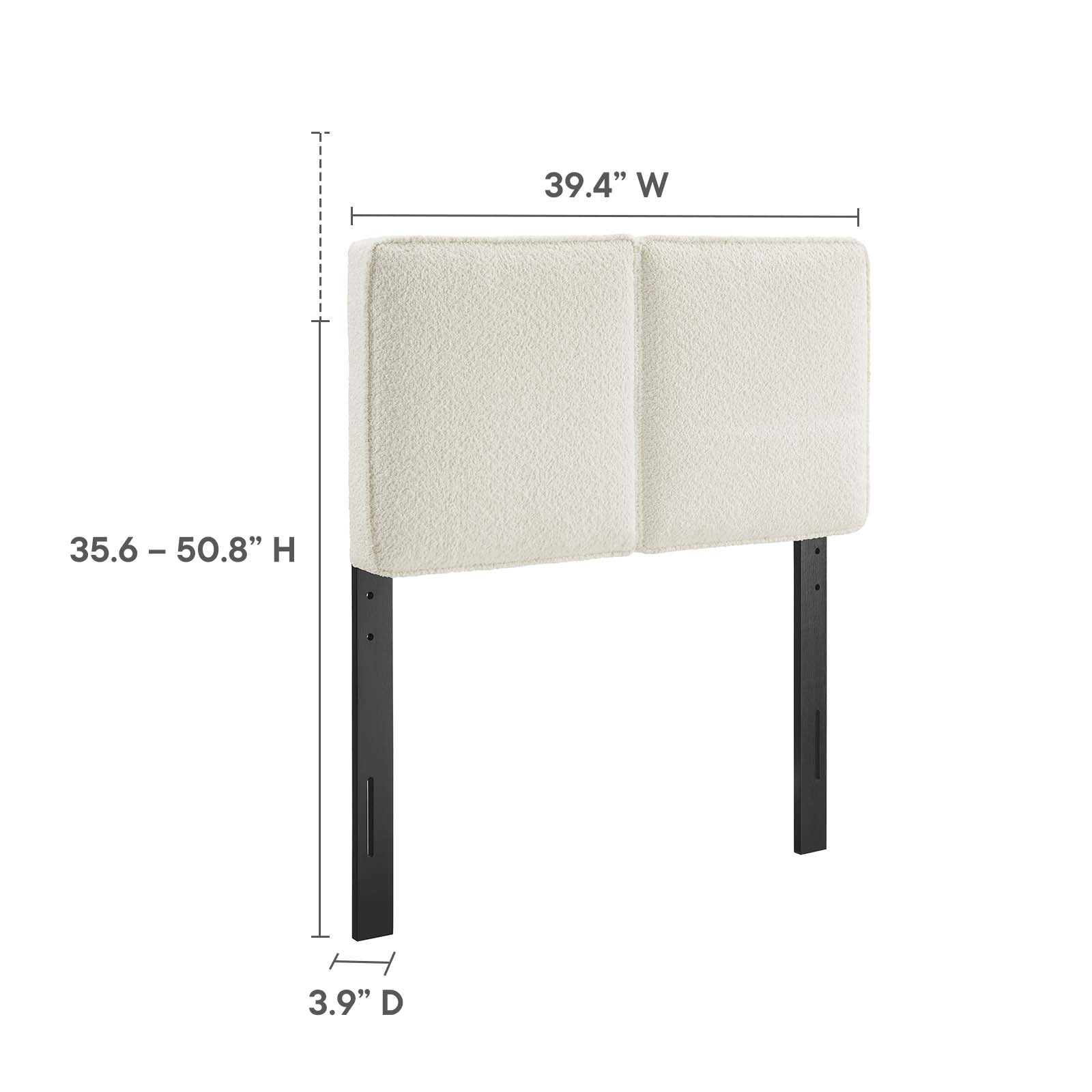 Lindee Boucle Fabric Twin Headboard By Modway - MOD-7145 | Headboards | Modishstore - 7