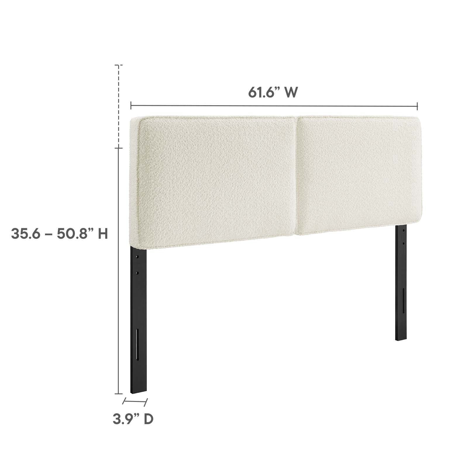 Lindee Boucle Fabric Queen Headboard By Modway - MOD-7149 | Headboards | Modishstore - 7