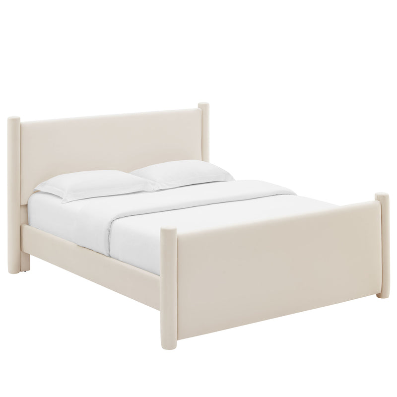 Rael Performance Velvet Queen Platform Bed by Modway | Beds | Modishstore - 2