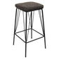 LeisureMod Millard Leather Bar Stool With Metal Frame - MS36GR | Bar Stools | Modishstore - 2