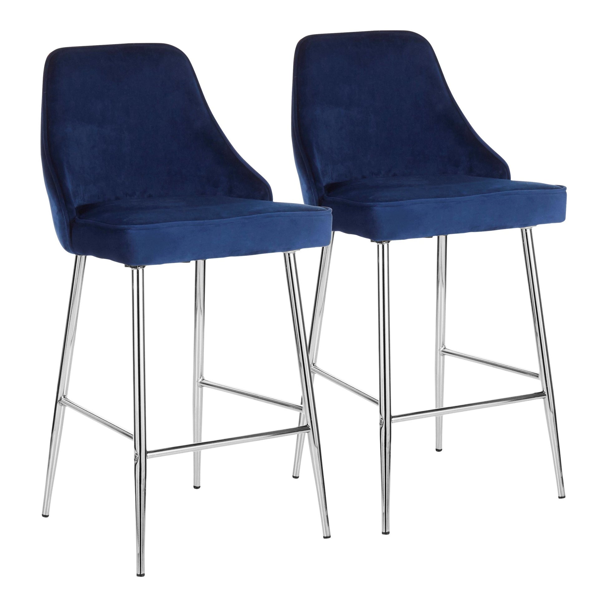 Marcel Counter Stool - Set of 2 By LumiSource - B25-MARCEL VBU2 | Counter Stools | Modishstore - 12