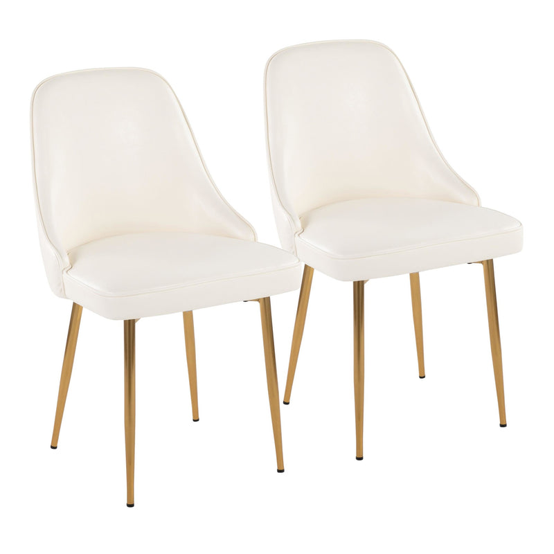 Marcel Dining Chair - Set of 2 By LumiSource - DC-MARCL AUPUW2 | Dining Chairs | Modishstore