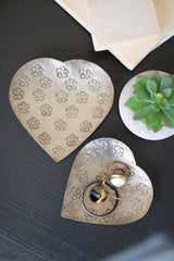 Metal Heart Bowls Set Of 2 By Kalalou