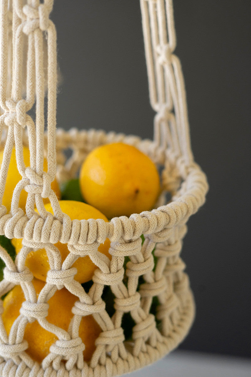 Set Of Two Hanging Macrame Planters (Min 2) By Kalalou | Planters, Troughs & Cachepots | Modishstore - 3