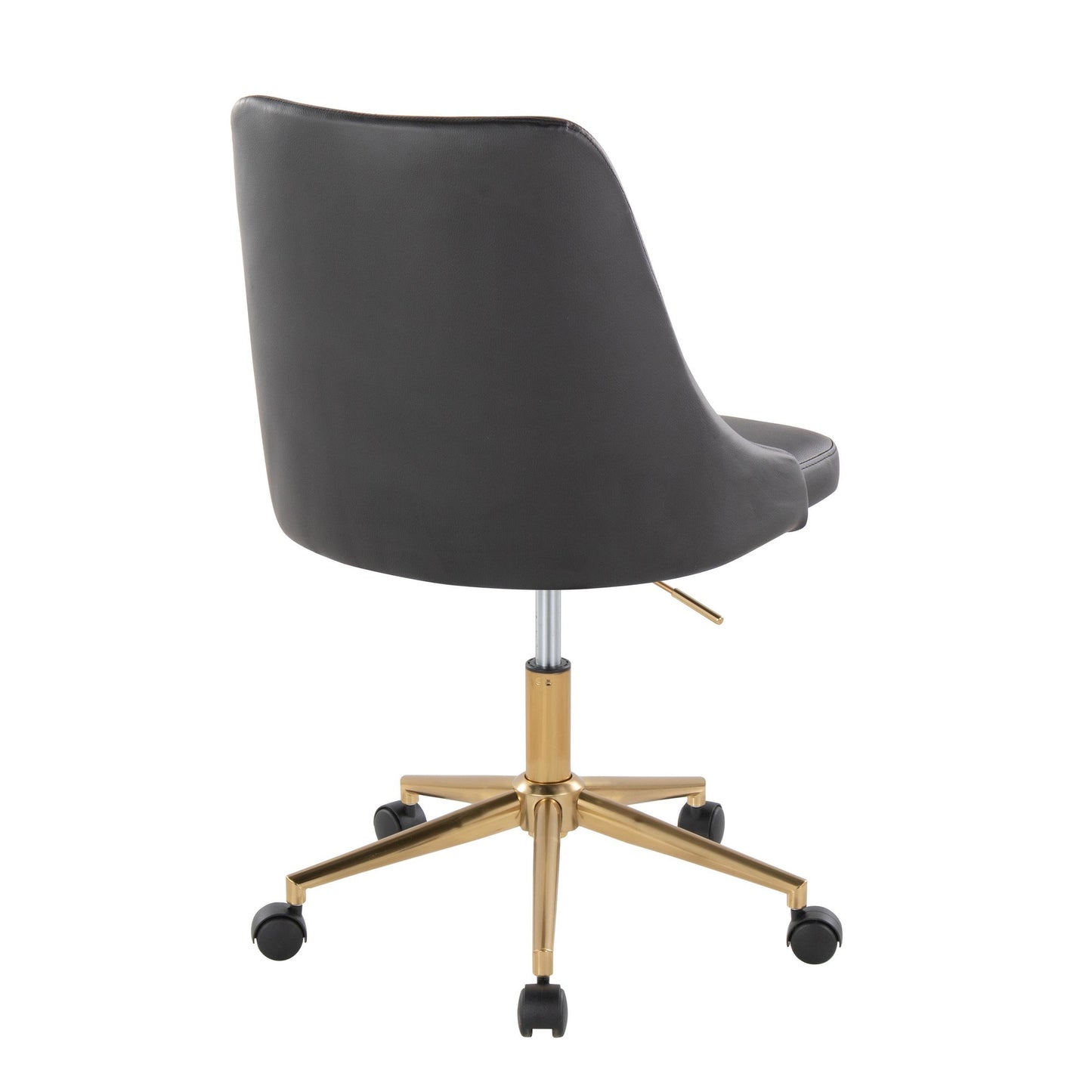 Marche Task Chair By LumiSource - OFC-MARCHEPU-5CSTR1 AUBK1 | Dining Chairs | Modishstore - 5