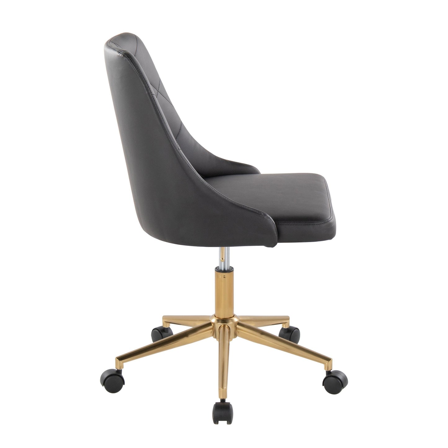 Marche Task Chair By LumiSource - OFC-MARCHEPU-5CSTR1 AUBK1 | Dining Chairs | Modishstore - 4