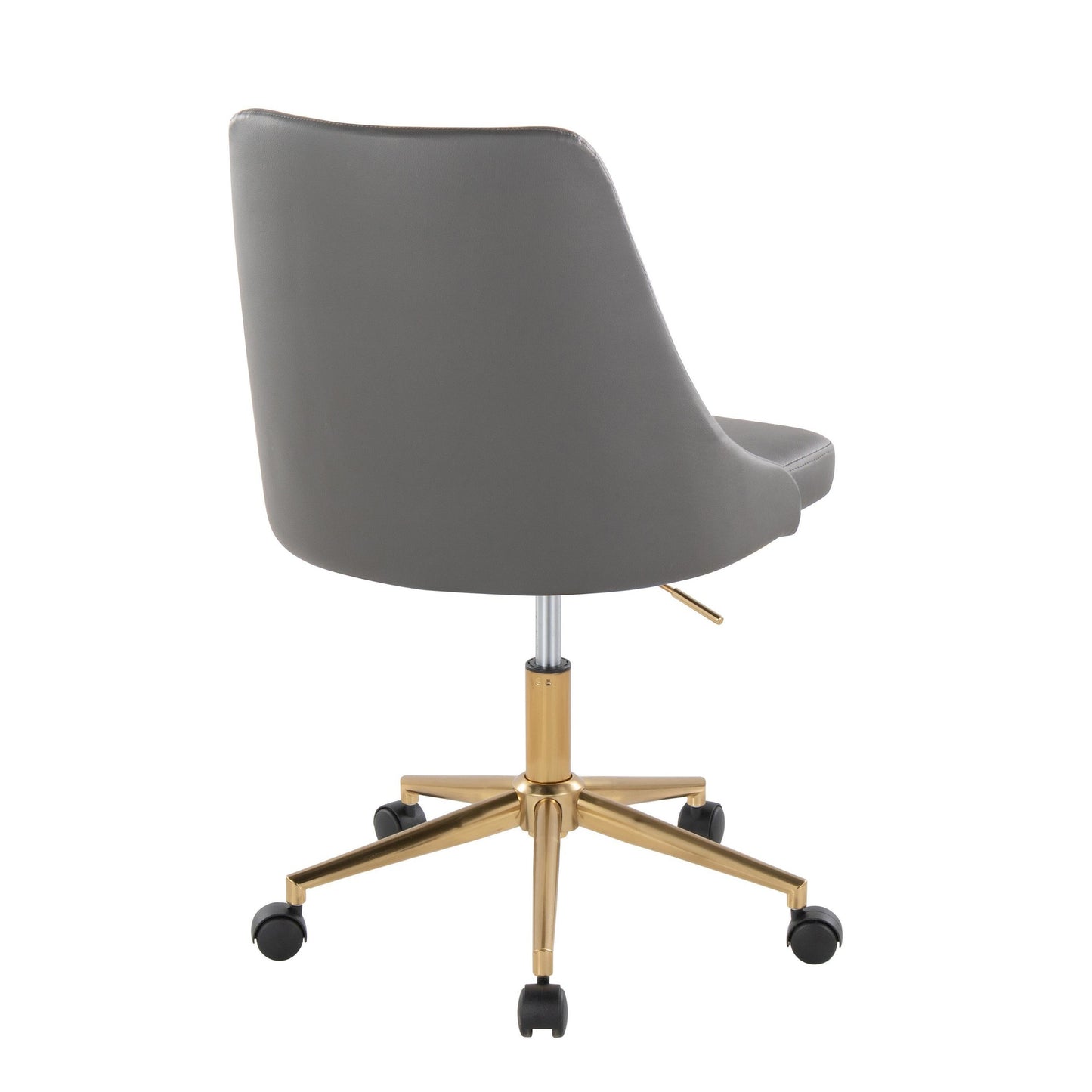 Marche Task Chair By LumiSource - OFC-MARCHEPU-5CSTR1 AUBK1 | Dining Chairs | Modishstore - 12