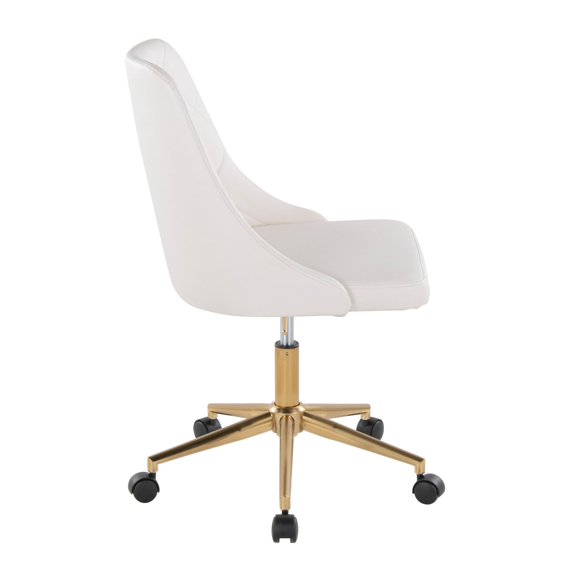 Marche Task Chair By LumiSource - OFC-MARCHEPU-5CSTR1 AUBK1 | Dining Chairs | Modishstore - 18