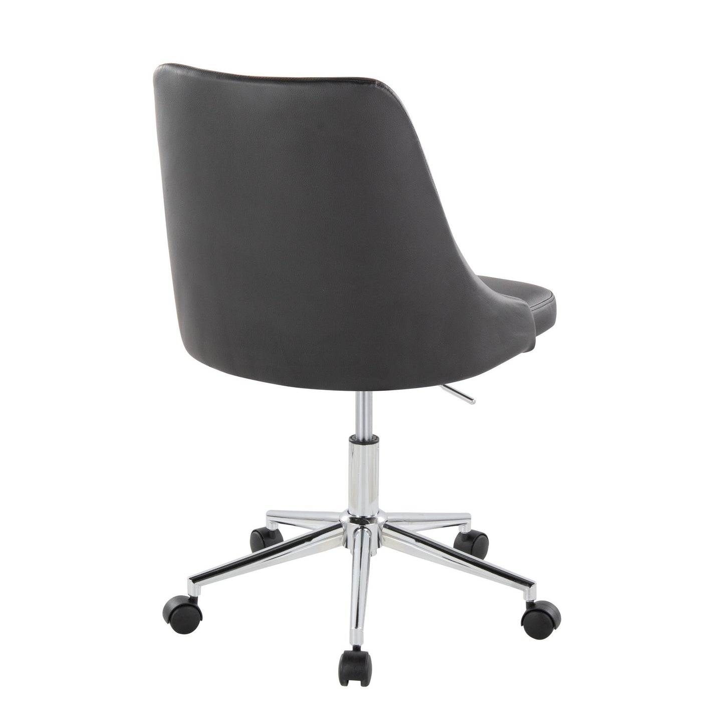 Marche Task Chair By LumiSource - OFC-MARCHEPU-5CSTR1 CHRBK1 | Dining Chairs | Modishstore - 5