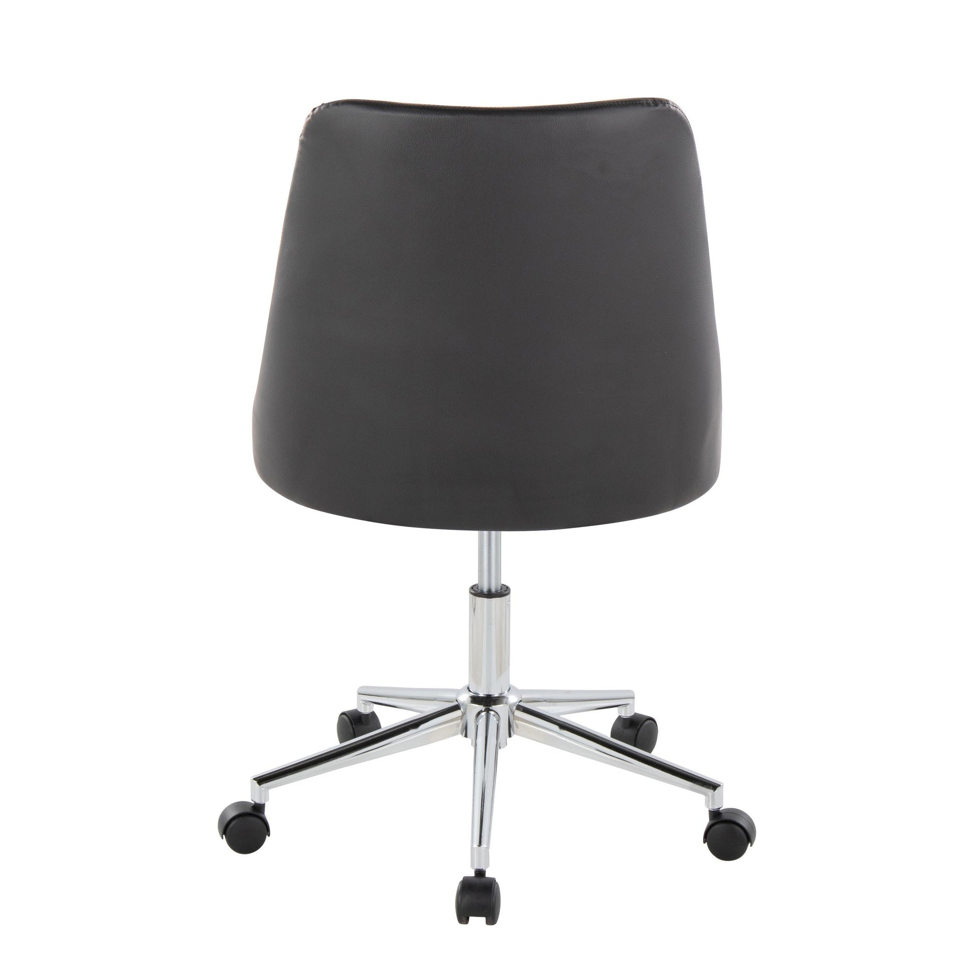 Marche Task Chair By LumiSource - OFC-MARCHEPU-5CSTR1 CHRBK1 | Dining Chairs | Modishstore - 6