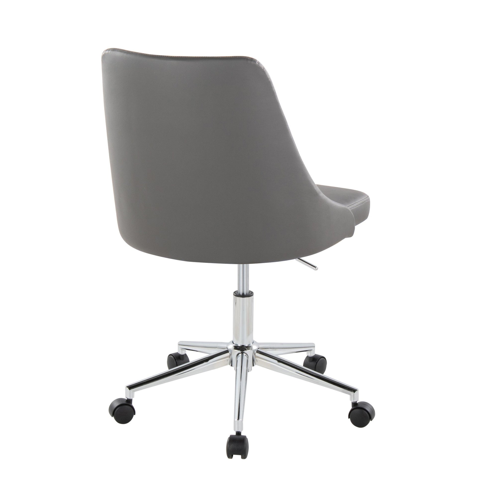 Marche Task Chair By LumiSource - OFC-MARCHEPU-5CSTR1 CHRBK1 | Dining Chairs | Modishstore - 12