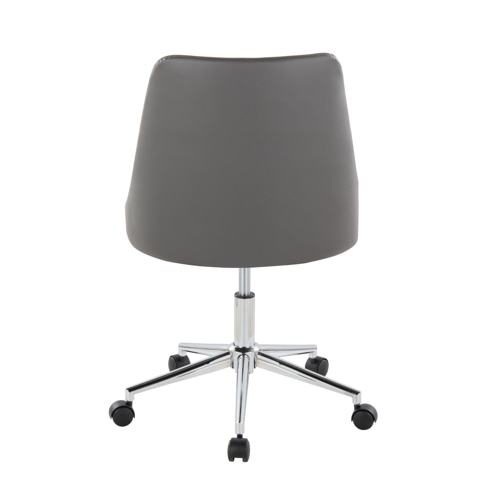 Marche Task Chair By LumiSource - OFC-MARCHEPU-5CSTR1 CHRBK1 | Dining Chairs | Modishstore - 13