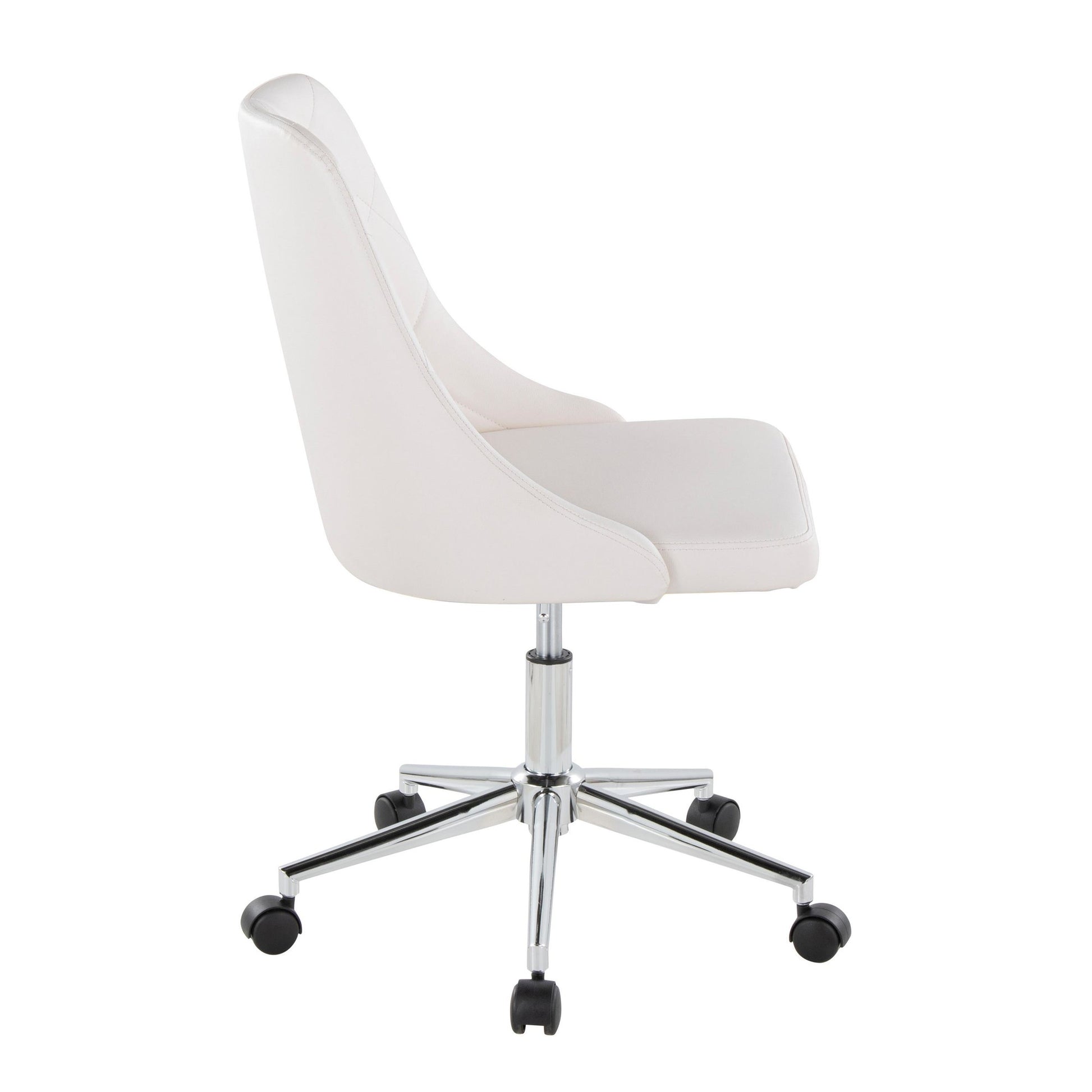 Marche Task Chair By LumiSource - OFC-MARCHEPU-5CSTR1 CHRBK1 | Dining Chairs | Modishstore - 18