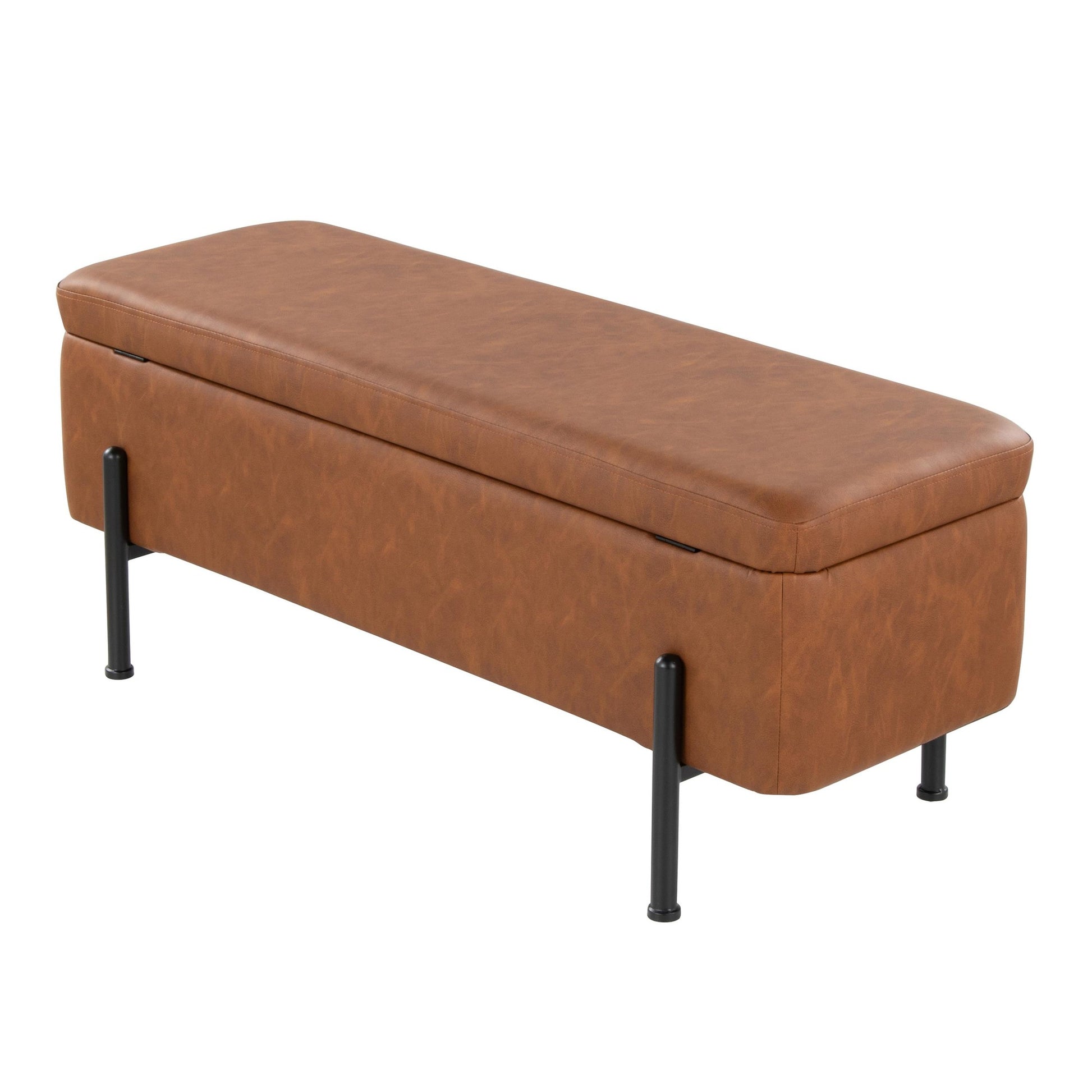 Daniella Storage Bench By LumiSource - OT-DANIELLASTOR BKCAM | Benches | Modishstore - 8