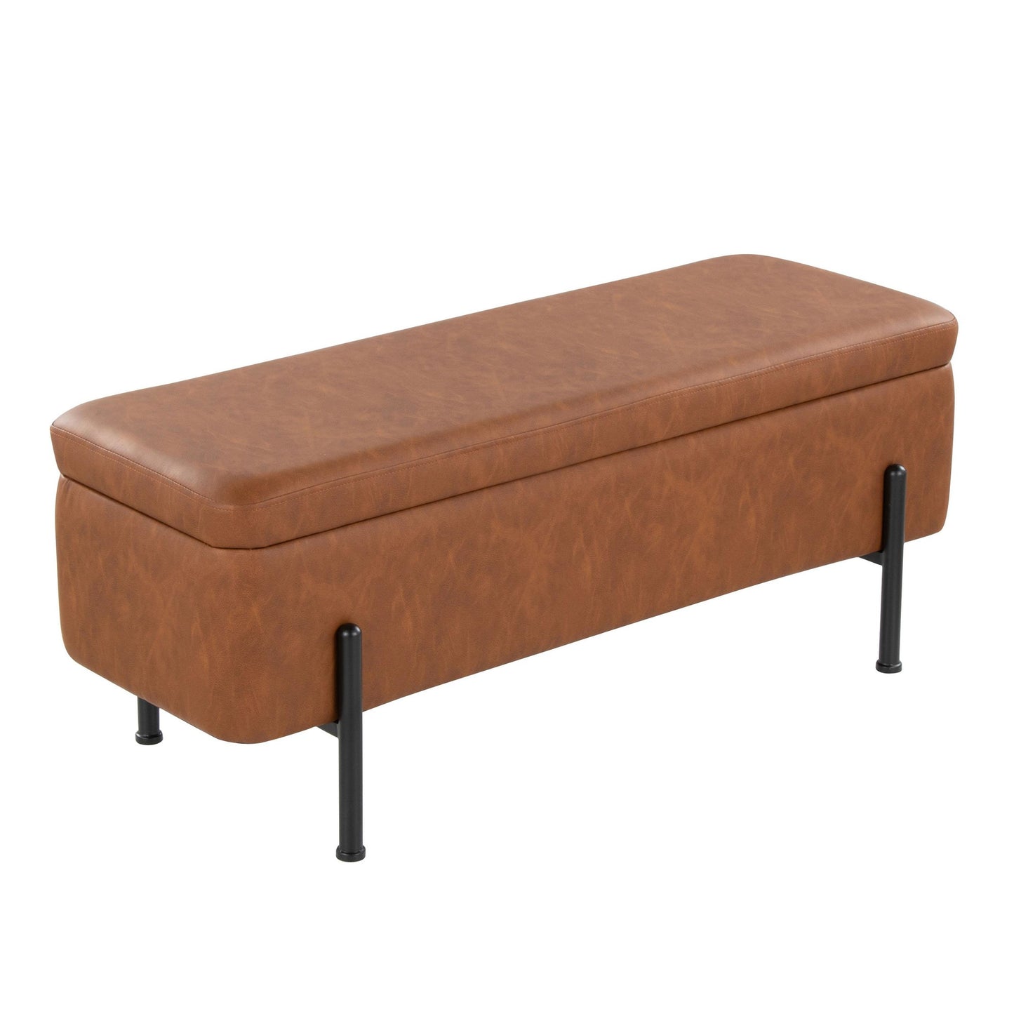 Daniella Storage Bench By LumiSource - OT-DANIELLASTOR BKCAM | Benches | Modishstore - 5