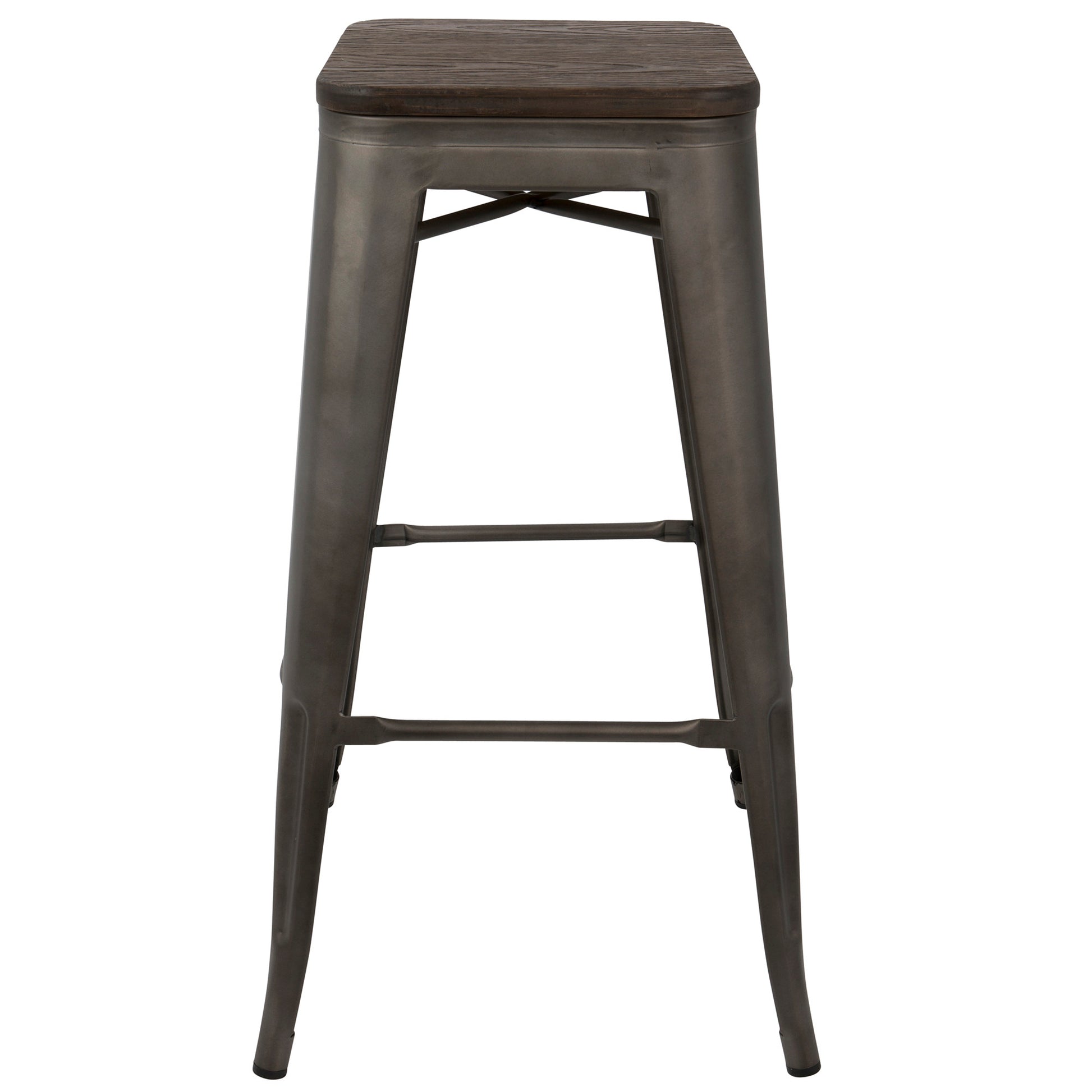 Oregon Barstool - Set of 2 By LumiSource - BS-TW-OR DK+AN2 | Bar Stools | Modishstore - 10