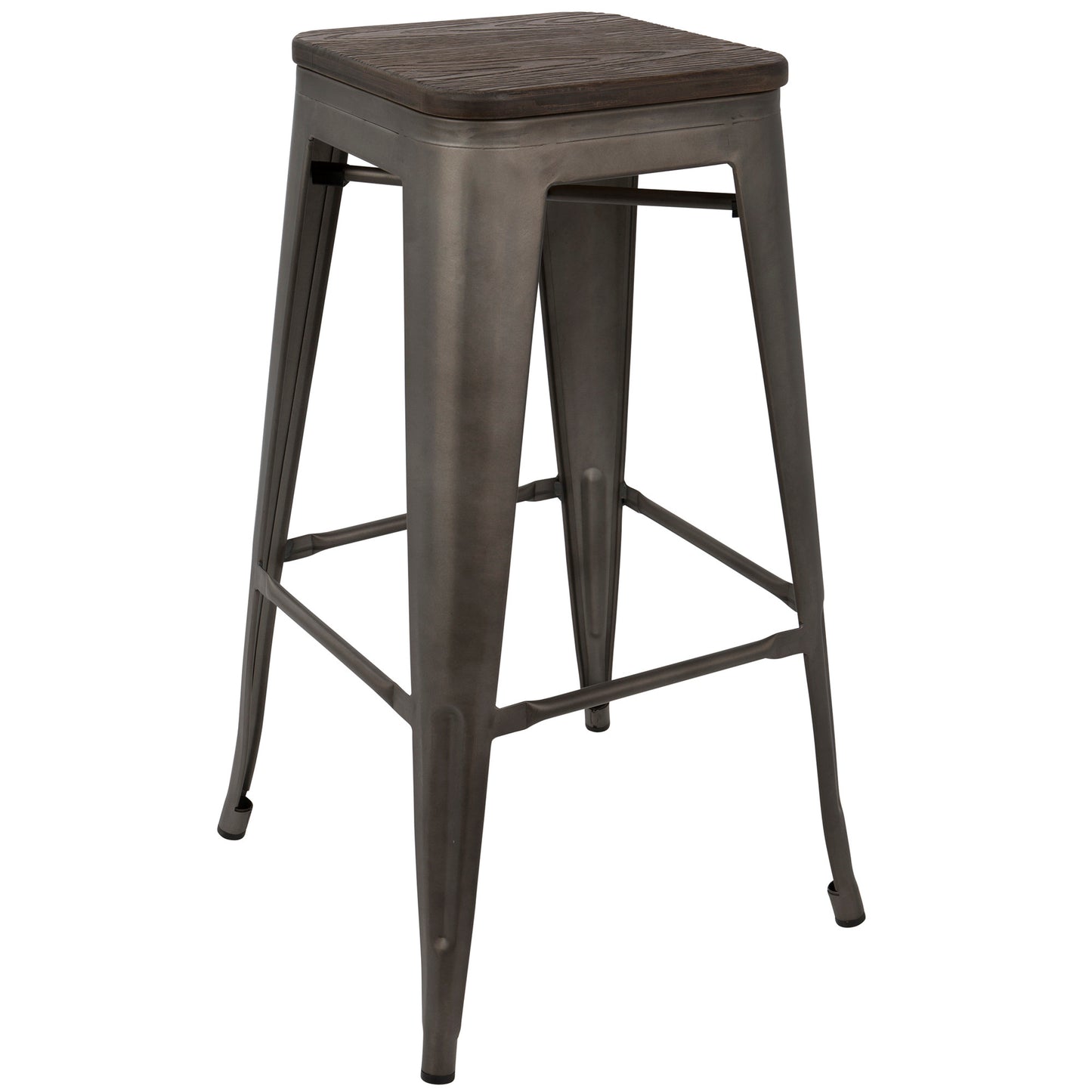 Oregon Barstool - Set of 2 By LumiSource - BS-TW-OR DK+AN2 | Bar Stools | Modishstore - 5