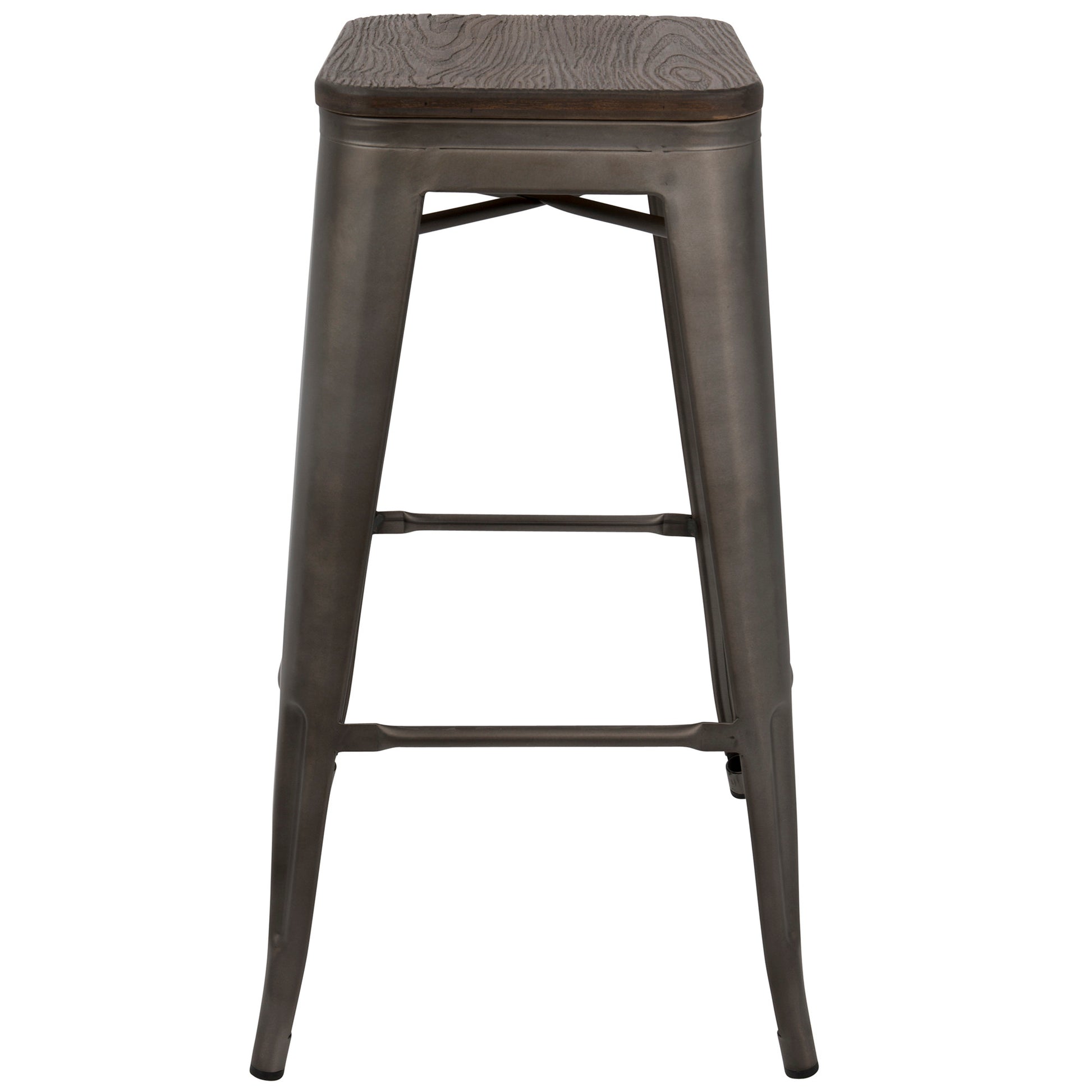 Oregon Barstool - Set of 2 By LumiSource - BS-TW-OR DK+AN2 | Bar Stools | Modishstore - 6