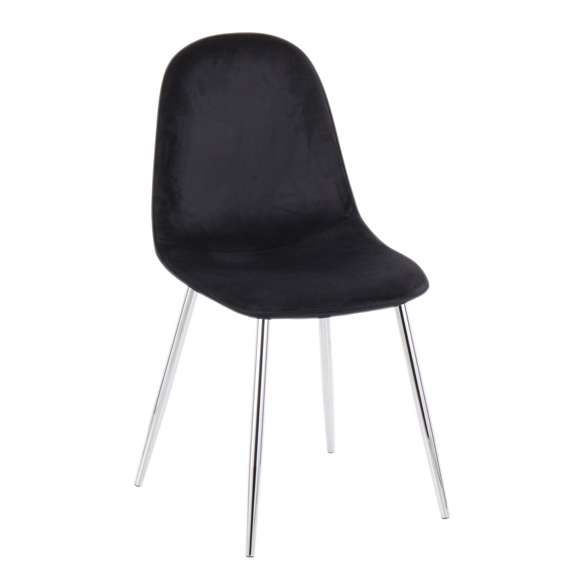 Pebble Chair - Set of 2 By LumiSource - CH-PEBBLE SVVBK2 | Dining Chairs | Modishstore - 4