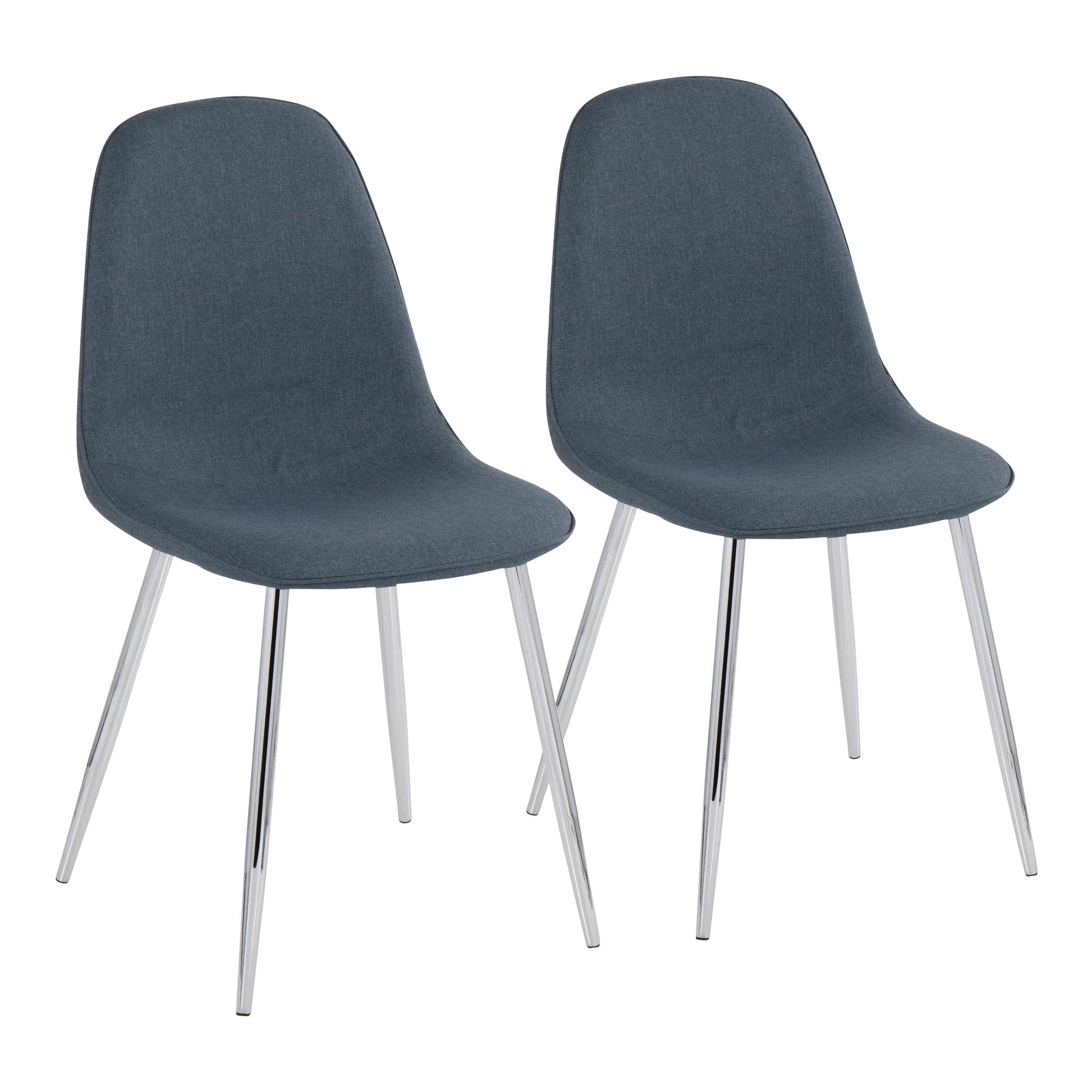 Pebble Chair - Set of 2 By LumiSource - CH-PEBBLE SVVBK2 | Dining Chairs | Modishstore - 10