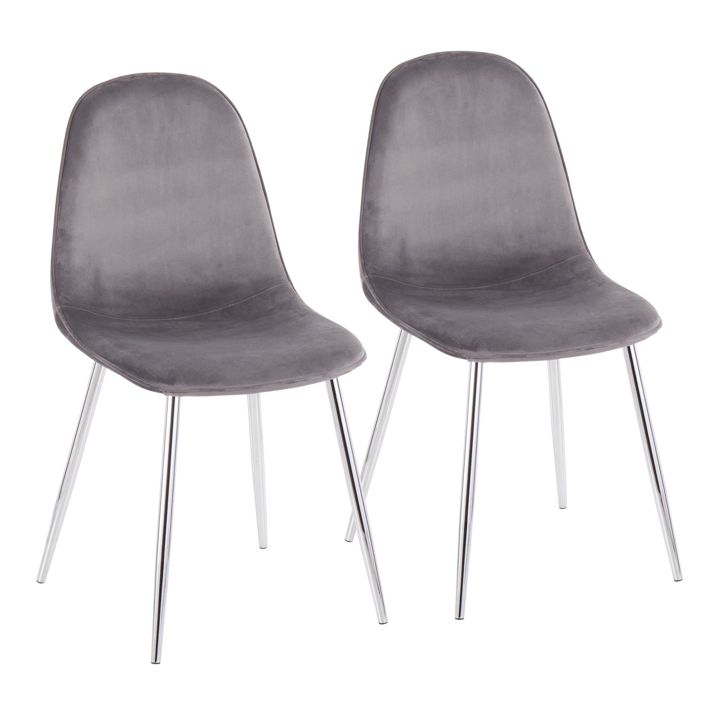 Pebble Chair - Set of 2 By LumiSource - CH-PEBBLE SVVBK2 | Dining Chairs | Modishstore - 17