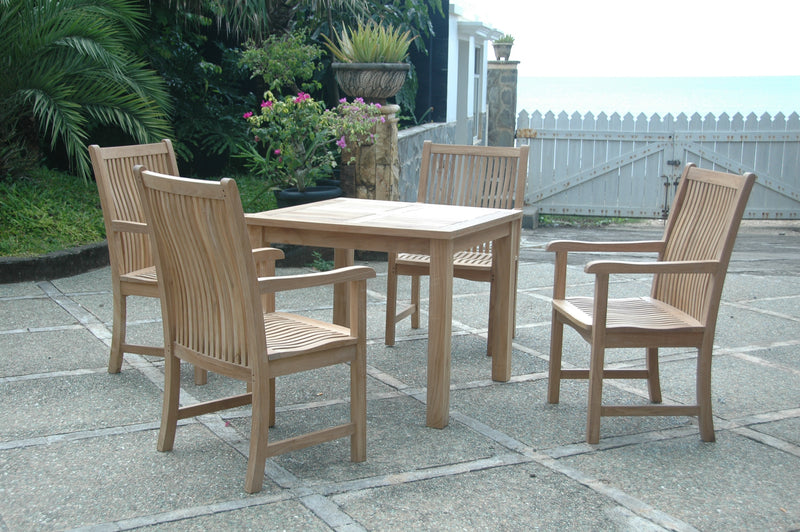 Bahama Chicago 5-Pieces Bistro Set By Anderson Teak | Outdoor Dining Sets | Modishstore