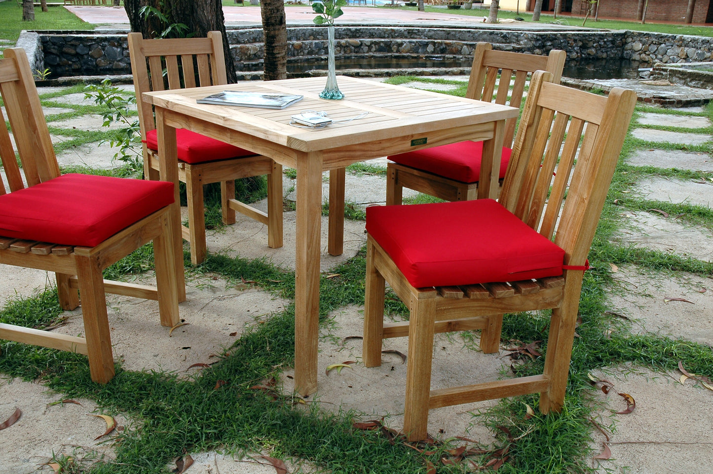 Bahama Classic 5-Pieces Dining Set By Anderson Teak | Outdoor Dining Sets | Modishstore - 2