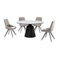 Knox Alison 5 Piece Dining Set with Gray Velvet Chairs By Armen Living | Dining Sets | Modishstore - 2