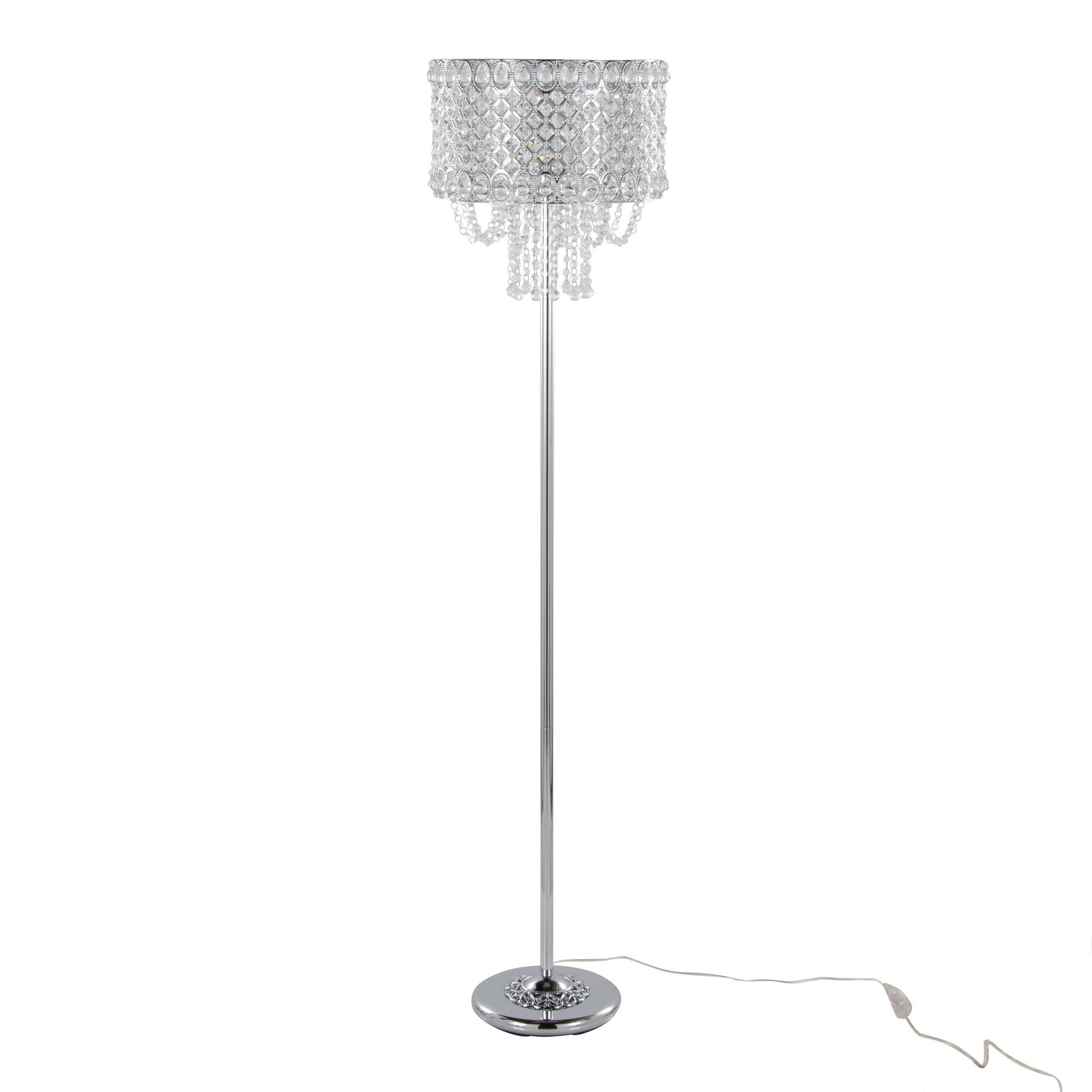 Droplets 60" Metal Floor Lamp By LumiSource - GFS60-DRPLTS CHRCL | Floor Lamps | Modishstore - 2