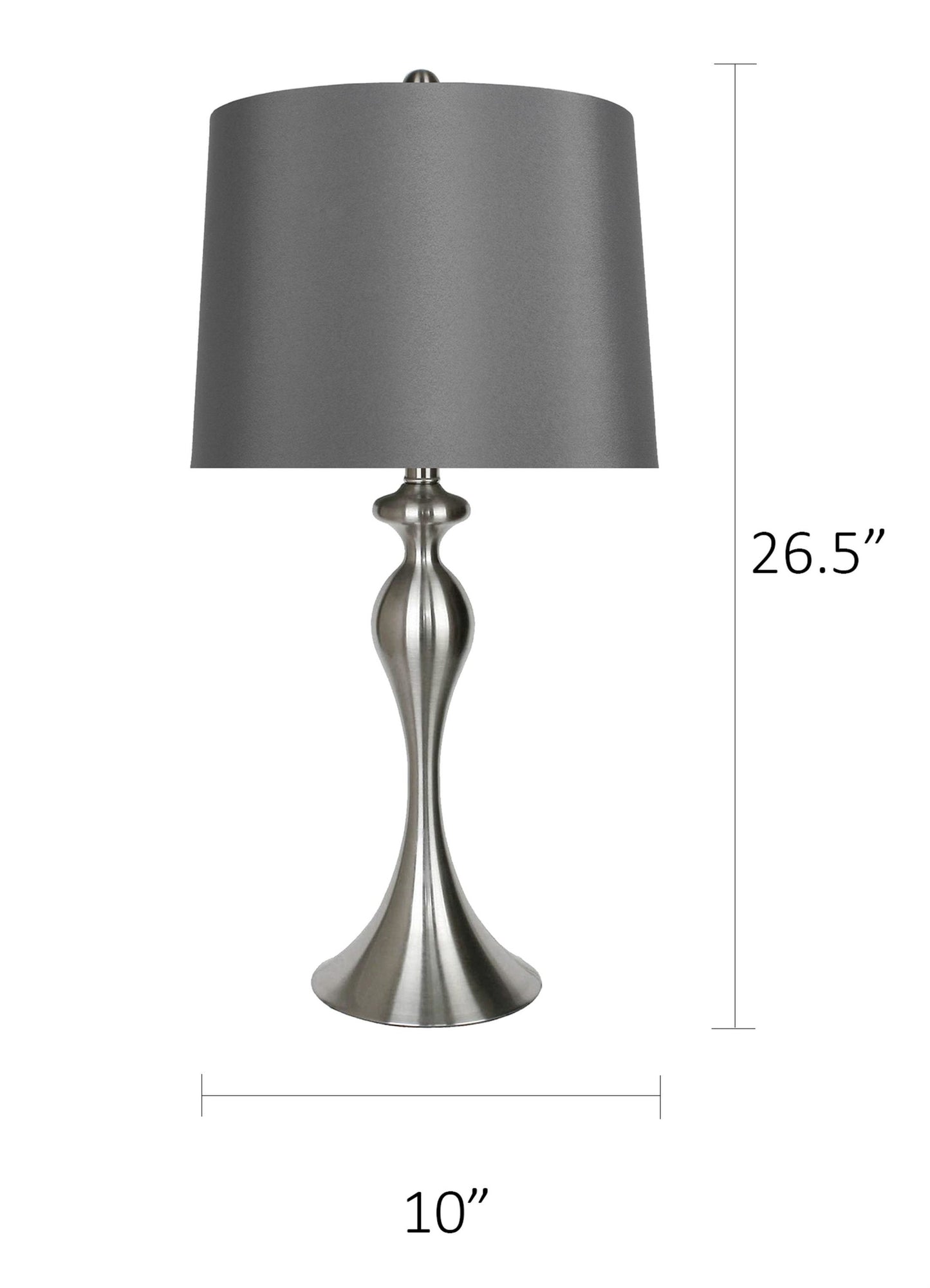 Ashland 27" Metal Table Lamp - Set of 2 By LumiSource - GTS27-ASHLND BNIGY2 | Table Lamps | Modishstore - 22