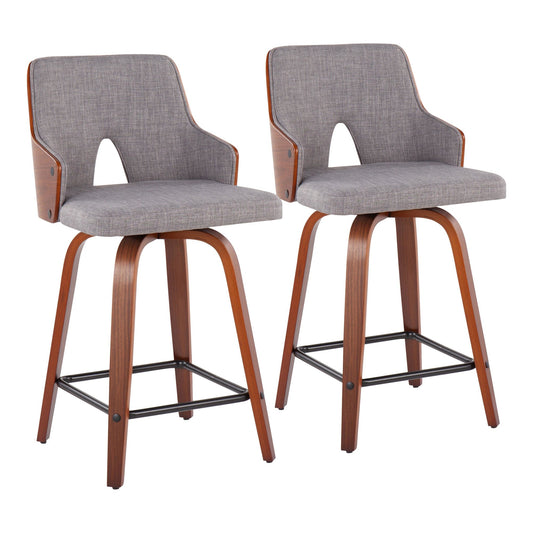 Stella Counter Stool - Set of 2 By LumiSource - B24-STELLA WLLGY2 | Counter Stools | Modishstore