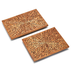 Wood Chip Trays Set Of 4 By Tozai Home