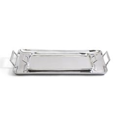 Crillion High Polished Silver Tray with Handles Set Of 8 By Tozai Home