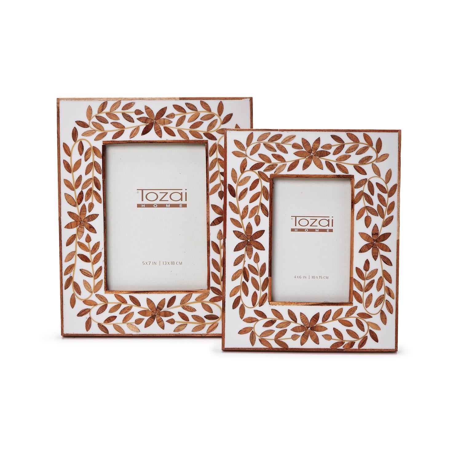 Tea Leaves Photo Frame Set Of 6 By Tozai Home | Frames | Modishstore - 3