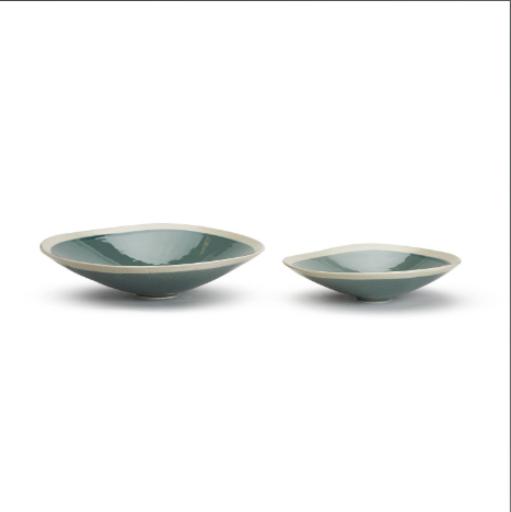 Aqua Open Bowl Set Of 6 By Tozai Home | Bowls | Modishstore - 2