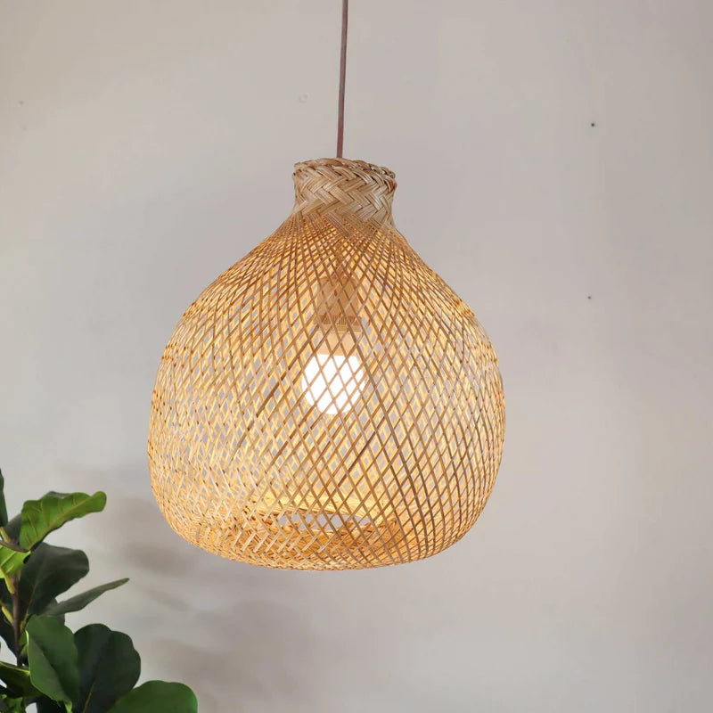 Kun Ya Na - Bamboo Pendant Light (33 Cm) By Thaihome | Pendant Lamps | Modishstore - 5