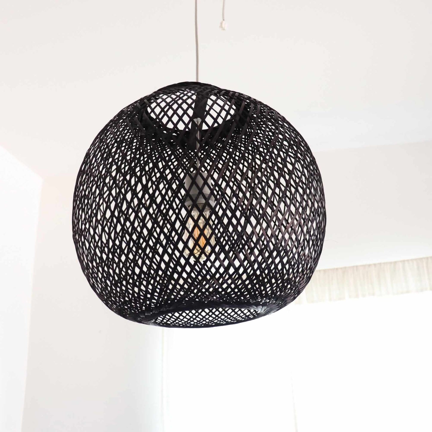 Jundara - Black Bamboo Pendant Light By Thaihome | Pendant Lamps | Modishstore - 2