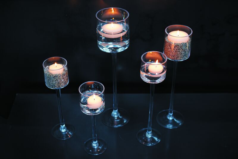 Monet Glass 3.5"x 13" By Accent Decor | Candle Holders | Modishstore - 2